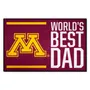 Fan Mats Minnesota Golden Gophers Starter Accent Rug - 19In. X 30In. World's Best Dad Starter Mat