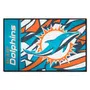 Fan Mats Miami Dolphins Rubber Scraper Door Mat Xfit Design