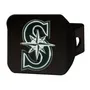 Fan Mats Seattle Mariners Black Metal Hitch Cover With Metal Chrome 3D Emblem