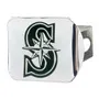 Fan Mats Seattle Mariners Chrome Metal Hitch Cover With Chrome Metal 3D Emblem