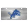 Fan Mats Detroit Lions 3D Stainless Steel License Plate