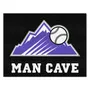 Fan Mats Colorado Rockies Man Cave All-Star Rug - 34 In. X 42.5 In.