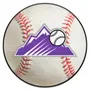 Fan Mats Colorado Rockies Baseball Rug - 27In. Diameter