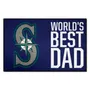Fan Mats Seattle Mariners Starter Accent Rug - 19In. X 30In. World's Best Dad Starter Mat