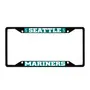 Fan Mats Seattle Mariners Metal License Plate Frame Black Finish