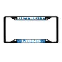 Fan Mats Detroit Lions Metal License Plate Frame Black Finish