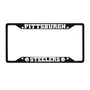 Fan Mats Pittsburgh Steelers Metal License Plate Frame Black Finish