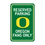Fan Mats Oregon Ducks Team Color Reserved Parking Sign Decor 18In. X 11.5In. Lightweight