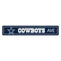 Fan Mats Dallas Cowboys Team Color Street Sign Decor 4In. X 24In. Lightweight