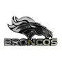 Fan Mats Denver Broncos Molded Chrome Plastic Emblem