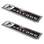 Fan Mats Atlanta Falcons 2 Piece Heavy Duty Aluminum Embossed Truck Emblem Set