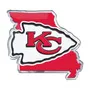 Fan Mats Kansas City Chiefs Team State Aluminum Embossed Emblem