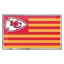 Fan Mats Kansas City Chiefs State Flag Aluminum Embossed Emblem