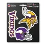 Fan Mats Minnesota Vikings 3 Piece Decal Sticker Set