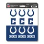 Fan Mats Indianapolis Colts 12 Count Mini Decal Sticker Pack