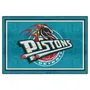 Fan Mats Nba Retro Detroit Pistons 5Ft. X 8 Ft. Plush Area Rug