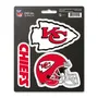 Fan Mats Kansas City Chiefs 3 Piece Decal Sticker Set